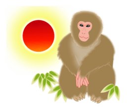 Sticker of a monkey sticker #6157403