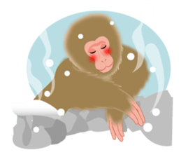 Sticker of a monkey sticker #6157407