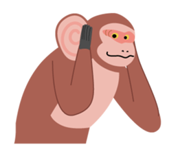 Sticker of a monkey sticker #6157414
