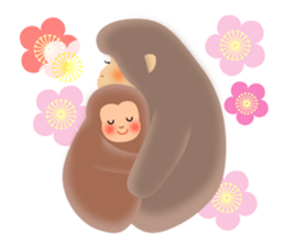 Sticker of a monkey sticker #6157415