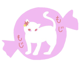 Sticker of a cute cute cat sticker #6158697