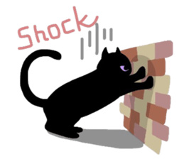 Sticker of a cute cute cat sticker #6158699