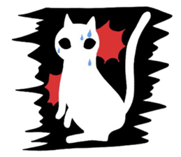 Sticker of a cute cute cat sticker #6158700