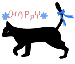 Sticker of a cute cute cat sticker #6158703