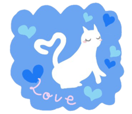 Sticker of a cute cute cat sticker #6158705
