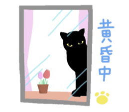 Sticker of a cute cute cat sticker #6158712