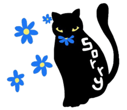 Sticker of a cute cute cat sticker #6158721