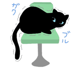 Sticker of a cute cute cat sticker #6158722