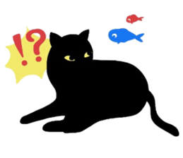 Sticker of a cute cute cat sticker #6158723