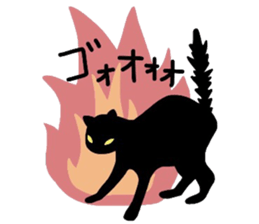 Sticker of a cute cute cat sticker #6158728