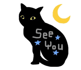 Sticker of a cute cute cat sticker #6158731