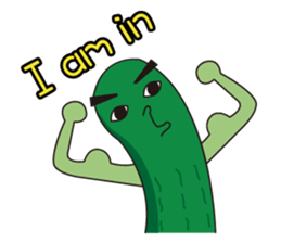 Cucumber brother (funny words papers) sticker #6158768