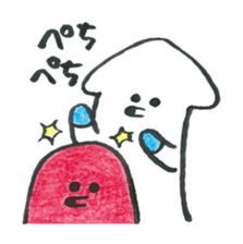 Brush-Written Octopus and Squid 3 sticker #6159464