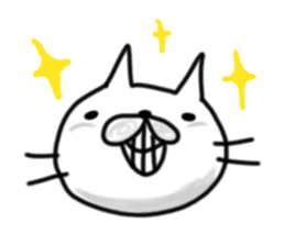 cute stray cat. sticker #6160123