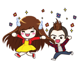 Minty & Perry Happily Together sticker #6160854