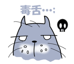 The lazy cat - Blue - sticker #6161186