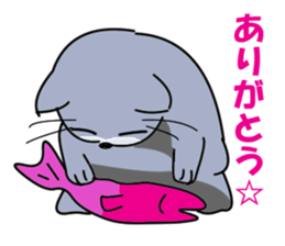 The lazy cat - Blue - sticker #6161188