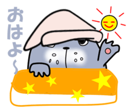 The lazy cat - Blue - sticker #6161214