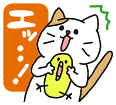 Easy-to-read cat conjunctions. sticker #6161263