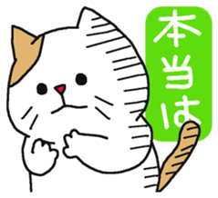 Easy-to-read cat conjunctions. sticker #6161285