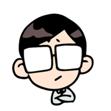 Side-part boy sticker #6161403