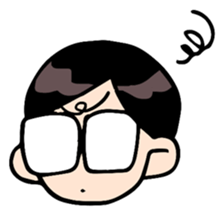 Side-part boy sticker #6161413