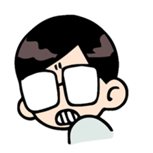 Side-part boy sticker #6161417