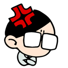 Side-part boy sticker #6161425