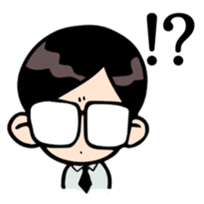 Side-part boy sticker #6161435