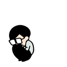 Side-part boy sticker #6161440