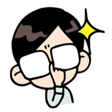 Side-part boy sticker #6161454