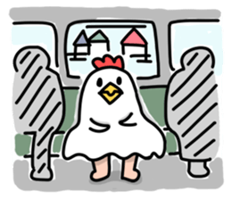 The bird which lives in a garden sticker #6161996