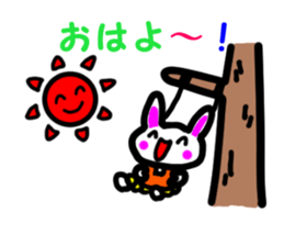 Lovely Rabbit&Bear Sticker sticker #6162016