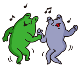 Mr.KAERU and TAMA-CHAN sticker #6162287