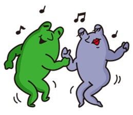 Mr.KAERU and TAMA-CHAN sticker #6162287