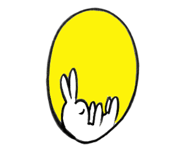 Brush pen rabbit2 sticker #6162497