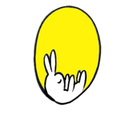 Brush pen rabbit2 sticker #6162497