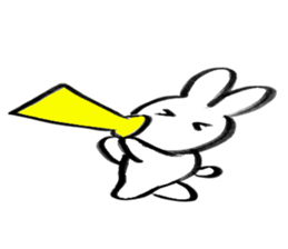 Brush pen rabbit2 sticker #6162505