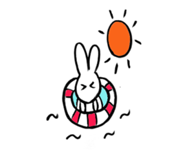 Brush pen rabbit2 sticker #6162530