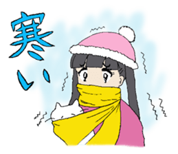 Showa girl and a cat sticker #6162797