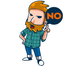 Hipster Gamedev sticker #6164297