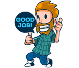 Hipster Gamedev sticker #6164300