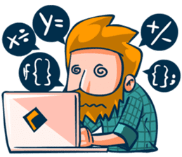 Hipster Gamedev sticker #6164303