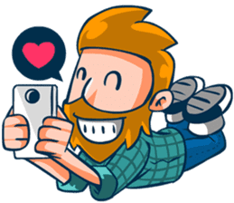 Hipster Gamedev sticker #6164306