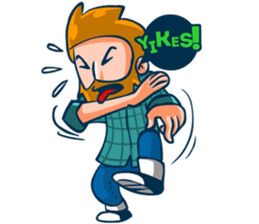 Hipster Gamedev sticker #6164311