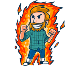 Hipster Gamedev sticker #6164312