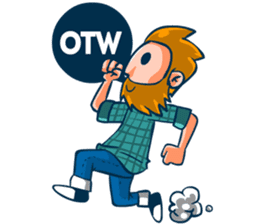 Hipster Gamedev sticker #6164313