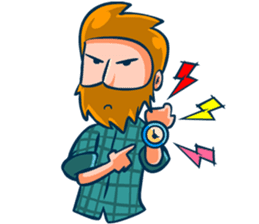 Hipster Gamedev sticker #6164317