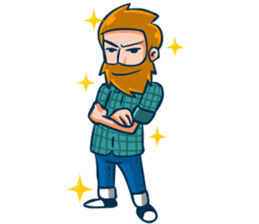 Hipster Gamedev sticker #6164328