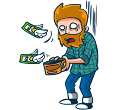 Hipster Gamedev sticker #6164335